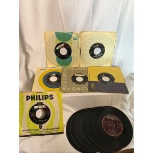 Vintage Fats Domino Vinyl 45s Imperial ABC Paramount Record Albums A Lot Of 16